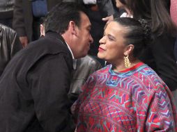 Beatriz Paredes, dirigente nacional del PRI, y Humberto Moreira, aspirante único a dicho puesto. EL UNIVERSAL  /