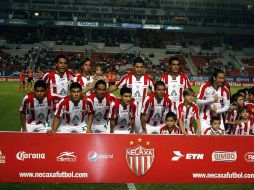 Los jugadores del Necaxa en el torneo Apertura 2010. MEXSPORT  /