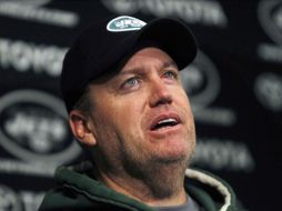 Rex Ryan, entrenador de los Jets de Nueva York. AP  /