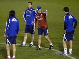 Aguirre se muestra confiado de que sea bueno el próximo partido del Real Zaragoza. EFE  /