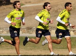 Jugadores de los Rayados de Monterrey en una sesión de entrenamientos. MEXSPORT  /