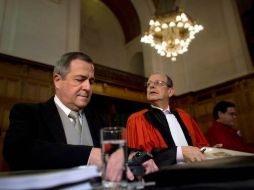 Embajador de Nicaragua en Holanda, Carlos José Argüello en la CIJ. REUTERS  /