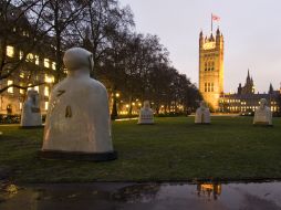 La muestra escultórica Nuestros silencios llega a su sexta sede en los Jardines de la Torre Victoria. Cortesía: Andrea López-Portillo  /