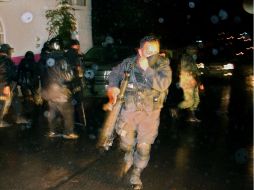 Agentes estatales y miembros del Ejército mexicano protagonizaron la ofensiva contra los sospechosos. AFP  /