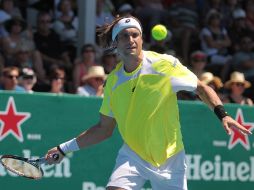 David Ferrer, primer clasificado del torneo, liquidó a Santiago Giraldo en dos parciales. AFP  /