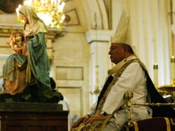 El cardenal Juán Sandoval pide a los delincuentes que tengan sentido de patria. ARCHIVO  /
