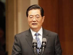 El presidente chino, Hu Jintao, durante su vista a Estados Unidos. AFP  /
