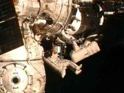 Instalaron en la superficie del módulo Zvezdá el equipamiento para un sistema de transmisión por radio de alta velocidad. REUTERS  /