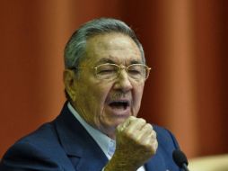 El presidente de Cuba, Raúl Castro, durante un discurso. AFP  /