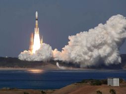 muestra el lanzamiento del cohete japonés con material para la Estación Espacial Internacional. EFE  /