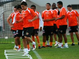 Jugadores del Chipas en una sesión de entrenamientos. MEXSPORT  /
