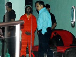 Kalimba recreó hoy los hechos de su estancia en el hotel donde pasó la noche con su equipo de trabajo. EL UNIVERSAL  /