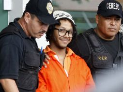 Kalimba fue escoltado al hotel por policías de Chetumal. EFE  /