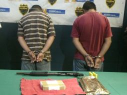 Los hombres negaron que la droga fuera de su propiedad. ESPECIAL  /