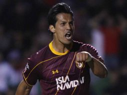 Eduardo Lillingston festeja el gol anotado a Luis Ernesto Michel para dar la victoria a Estudiantes. MEXSPORT  /