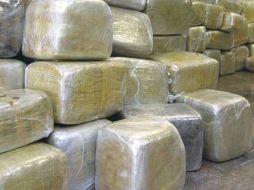 Aseguraron 60 paquetes confeccionados con cinta canela dando un peso aproximado de 30 kilogramos . ARCHIVO  /