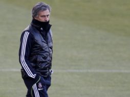 El técnico del Real Madrid en un entrenamiento con el conjunto español. REUTERS  /