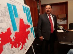 José Luis Hernández Amaya, director general del SIAPA informó que el agua será suspendida en  571 colonias de la metrópoli. S. NÚÑEZ  /