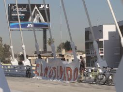 Activistas denuncian que el puente atirantado se hizo sin consultar a expertos en ingeniería. S. NÚÑEZ  /