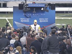 El mariscal de campo de los Acereros, Ben Roethlisberger, fue de los jugadores que más prensa atrajo. AP  /