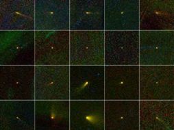 Muestra de los 20 cometas identificados por las cámaras de la nave. ESPECIAL  /