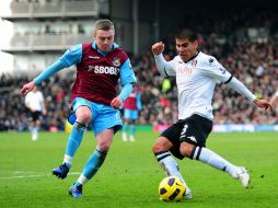 El jugador mexicano ha tenido muy poca participación en los últimos partidos del Fulham. MEXSPORT  /