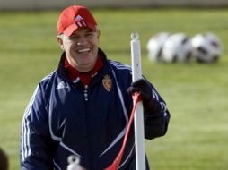 El estratega mexicano Javier Aguirre en una sesión de entrenamientos. EFE  /