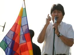 Evo MOrales en discurso del Foro Social Mundial, en Dakar, Senegal. AP  /