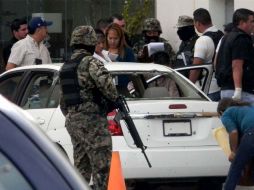 Los marinos que fungían como escoltas del comandante de la Sexta Zona Naval  fueron ejecutados la tarde de este lunes. EL UNIVERSAL  /