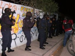 Elementos de seguridad en Rafael Lucio prestan servicio sin armamento. ARCHIVO  /