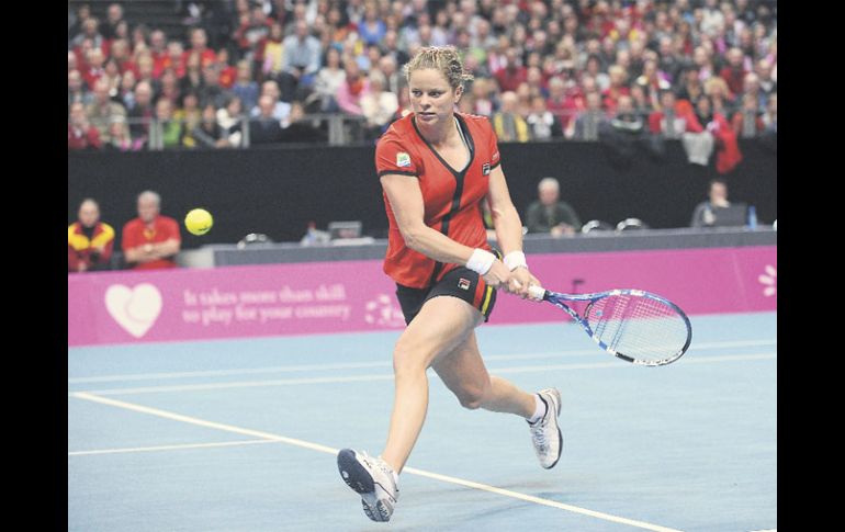 El fin de semana pasado, Kim Clijsters derrotó a los Estados Unidos en la Copa Federación. AFP  /