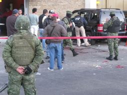 Esta madrugada fue atacado con una granada un bar en López Mateos, resultando seis personas muertas y 37 lesionados. M. PATIÑO  /