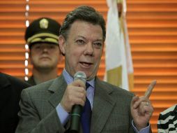 Santos asegura sentirse 'relativamente optimista sobre la aprobación de ese tratado'. ARCHIVO  /