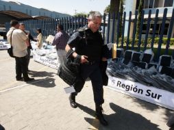 El acto de entrega se realizó en las instalaciones de la Procuraduría General de Justicia. A. CAMACHO  /