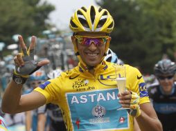 A Alberto Contador también ya le fue levantada la suspensión provisional y ya podrá competir oficialmente. AP  /