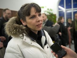 La parlamentaria islandesa Birgitta Jonsdottir es una de las activistas investigadas. AFP  /