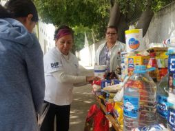 Las unidades del DIF Zapopan, de la Policía Municipal y Cruz Verde tienen centros de acopio para recibir víveres. TWITTER / @DIF_Zapopan