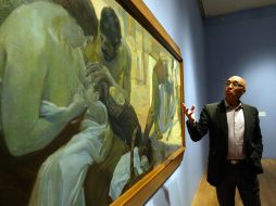 Saturnino Herrán Gudiño, nieto del artista plástico cuya obra se expone desde hoy en el espacio museográfico. E. BARRERA  /