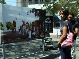 La Plazoleta Libertad cuenta con una galería urbana, que presenta el trabajo de 12 fotógrafos.A. HINOJOSA  /