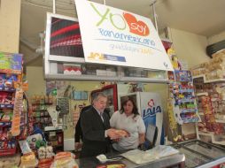 El gobernador visitó ayer una de las 800 Tiendas de Abarrotes Panamericanas, de las mil 200 que se pretende abrir. S. NÚÑEZ  /