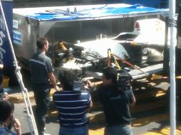 La gente se da cita a la presentaciíon del auto del piloto tapatío Sergio Pérez. G. LÓPEZ  /