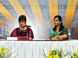 Guadalupe Morfin y Lydia Cacho visitaron la ciudad para participar en el Foro de la Mujer. E. BARRERA  /