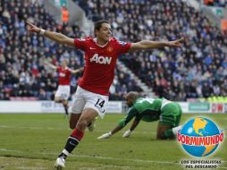 Javier 'Chicharito' Hernández sigue siendo una pieza importante en al temporada del Manchester United. AP  /