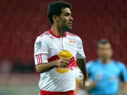 Rafael Márquez en acción con el equipo de Nueva York. MEXSPORT  /