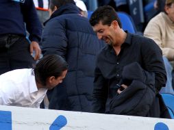 De la Torre aprovechó su viaje a Europa para platicar con Javier Aguirre. MEXSPORT  /