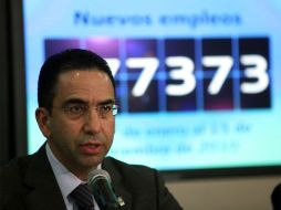 El secretario del Trabajo, Javier Lozano Alarcón en un anuncio anterior sobre la creación de empleos. ARCHIVO  /