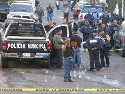 En la zona del atentado fueron asegurados más de 50 casquillos de bala. M PATIÑO  /