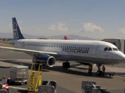 Bancomext ha decidido vender los nueve aviones de Mexicana de Aviación que tiene en garantía del crédito. ARCHIVO  /