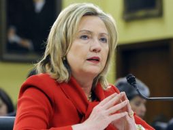 La jefa de la diplomacia estadounidense, Hillary Clinton, anunció en el Congreso el cierre de la legación libia. AFP  /