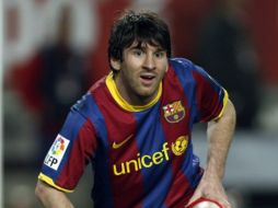 Messi durante el partido del Barcelona ante el Sevilla. REUTERS  /